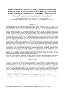 Femtosecond-laser-produced low-density plasmas in transparent