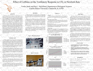 Effect of Caffeine on the Ventilatory Response to CO2 in