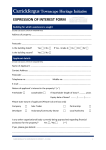 Expression of Interest Form - Mid and East Antrim Borough Council