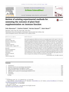 Review of existing experimental methods for assessing the outcome