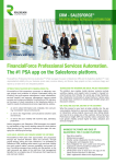FinancialForce Professional Services Automation. The #1 PSA app
