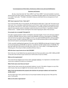 Tax Consequences of Short Sales.