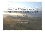 Runoff and Evaporation in the WRF Regional Climate Model