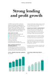 Strong lending and profit growth