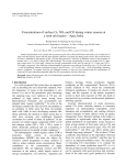 Concentrations of surface O3, NO2 and CO during winter