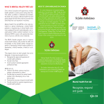 Mental Health FA Brochure - Manufacturing Safety Alliance of BC