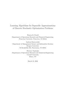 Learning Algorithms for Separable Approximations of