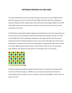 difference between ccd and cmos