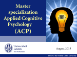 Leiden University - Applied Cognitive Psychology