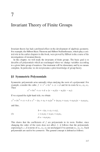 Invariant Theory of Finite Groups