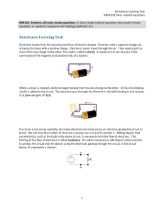 Resistance Learning Task