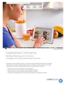 Experiential Commerce: Blending Marketing and e