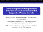 Distributed Spectrum Management and Relay