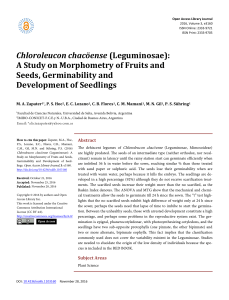 Chloroleucon chacӧense (Leguminosae): A Study on Morphometry