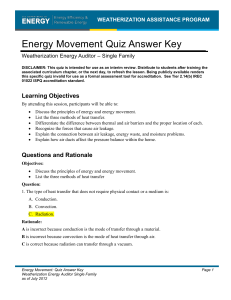 Quiz Key Energy Movement
