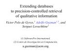 Extending databases to precision-controlled retrieval of qualitative