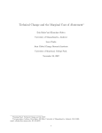 Technical Change and the Marginal Cost of Abatement∗