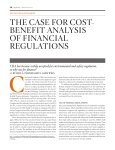 The Case for CosT- BenefiT analysis of finanCial