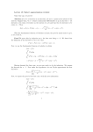 Lecture 18: Taylor`s approximation revisited Some time ago, we