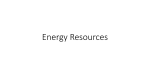 Energy Resources - EricBender