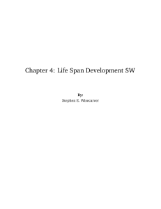 Chapter 4: Life Span Development SW