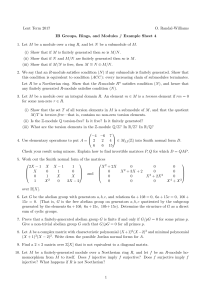 Example sheet 4