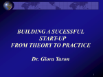 Building a sucessful start-up from theory to practice