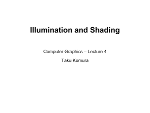 Illumination and Shading