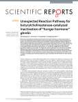 Unexpected Reaction Pathway for butyrylcholinesterase