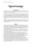 Types of Spectroscopy