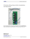 5-Position Relay Board (24v) Installation and
