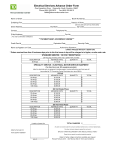 Electrical Services Advance Order Form