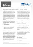 Manage Cost of Risk and Control Price