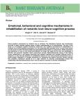 Emotional, behavioral and cognitive mechanisms in rehabilitation of
