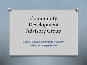 Community Development Advisory Group