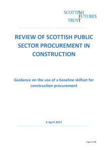 Guidance on the use of a baseline skillset for