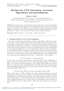 Recipes for ULX formation: necessary ingredients and garnishments