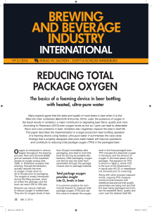 reducing total package oxygen