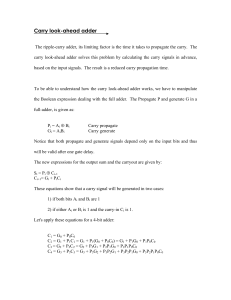 Carry look-ahead adder