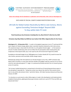 Emissions Budget - UNFCCC Newsroom