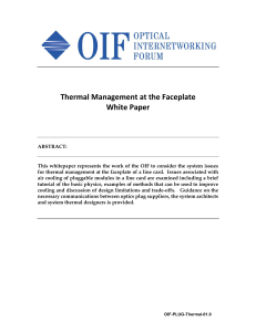 OIF-PLUG-Thermal-01.0 – Thermal Management at the Faceplate White