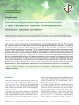 Molecular and physiological responses to abiotic stress in