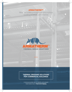 ARMATHERM™ Minimize building energy loss and improve