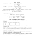Bayes` Theorem SOA Exam P: Bayes sample problems