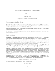 Representation theory of finite groups