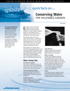 Conserving Water - UF-IFAS Monroe County Extension Services