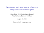 Experimental and causal view on information integration in