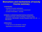 Biomarkery a mechanismy toxicity