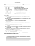 Genetics Review Sheet ANSWERS