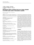 Biogeophysical effects of historical land cover changes simulated by